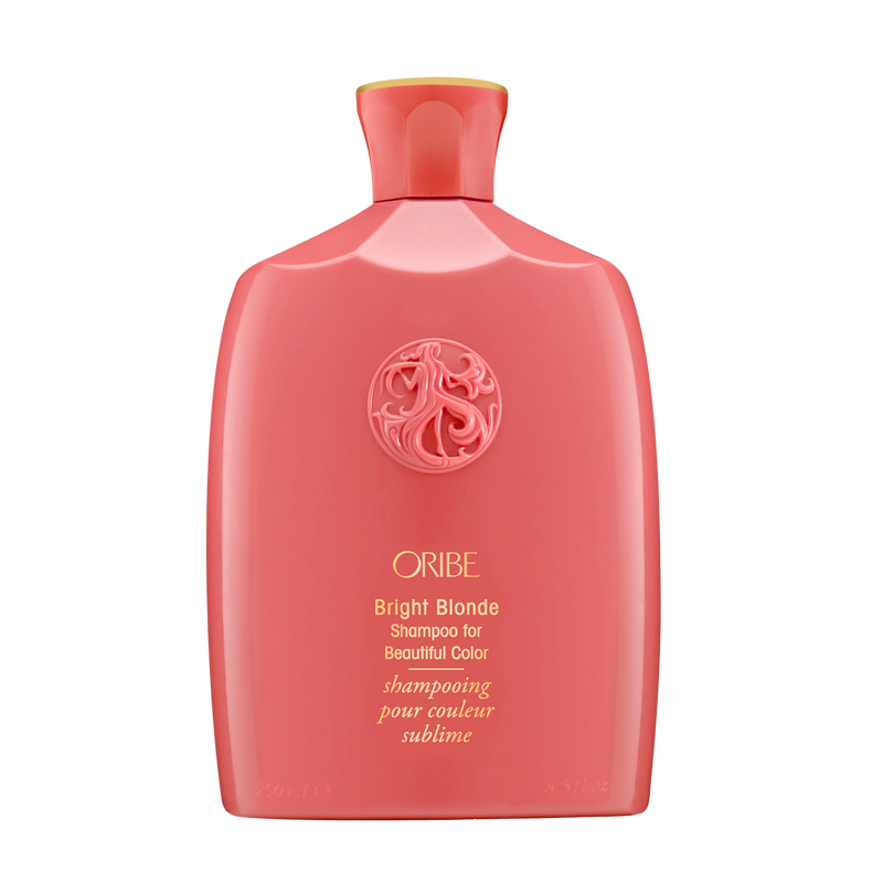 Oribe Bright Blonde Shampoo for Beautiful Color for brightening and caring for blonde and highlighted hair.