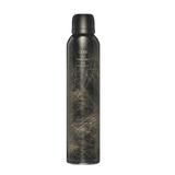 Oribe Dry Texturizing Spray standard 8.5 oz black aerosol can with fine gold linework, shown capped and upright from the front