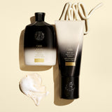 Oribe Gold Lust Repair & Restore Shampoo and Conditioner haircare routine