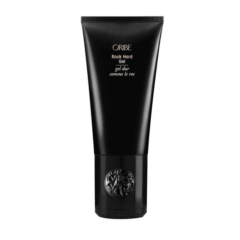 Oribe Rock Hard Gel for strong hold, sleek control, and polished styling.