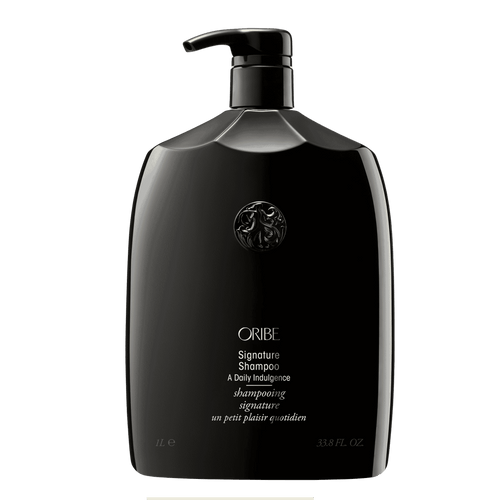 Oribe Signature Shampoo liter size 33.8 oz pump bottle