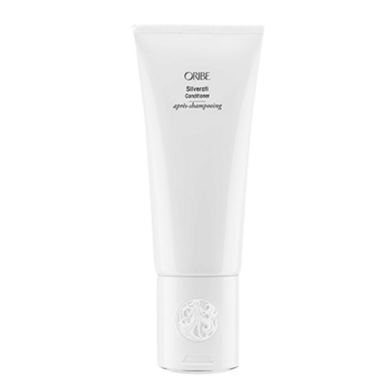 Oribe Silverati Conditioner for softness, shine, and care for silver, gray, and white hair.