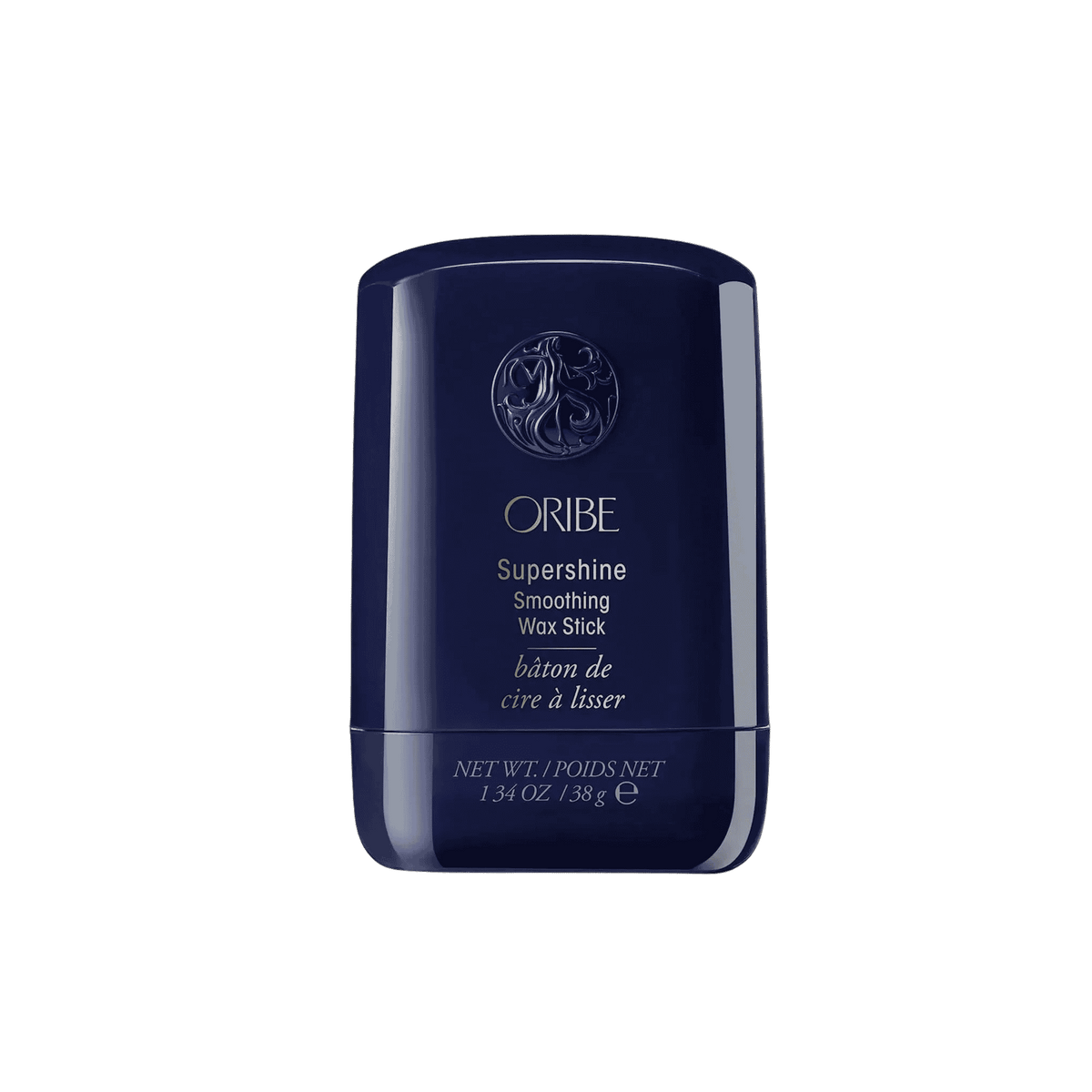 Oribe Supershine Smoothing Wax Stick for polished flyaway control, smooth detail, and high shine.
