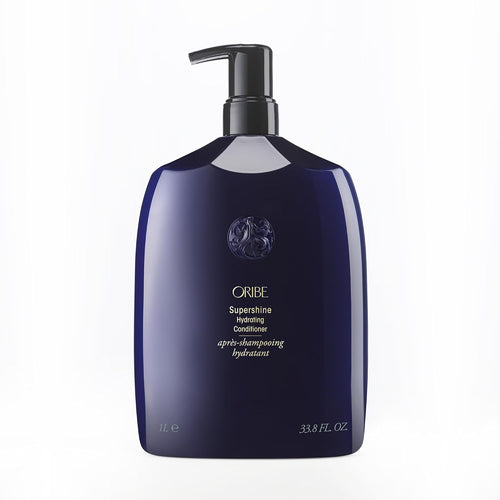 Oribe Supershine Hydrating Conditioner for soft shine and hydration — Liter (33.8 oz).