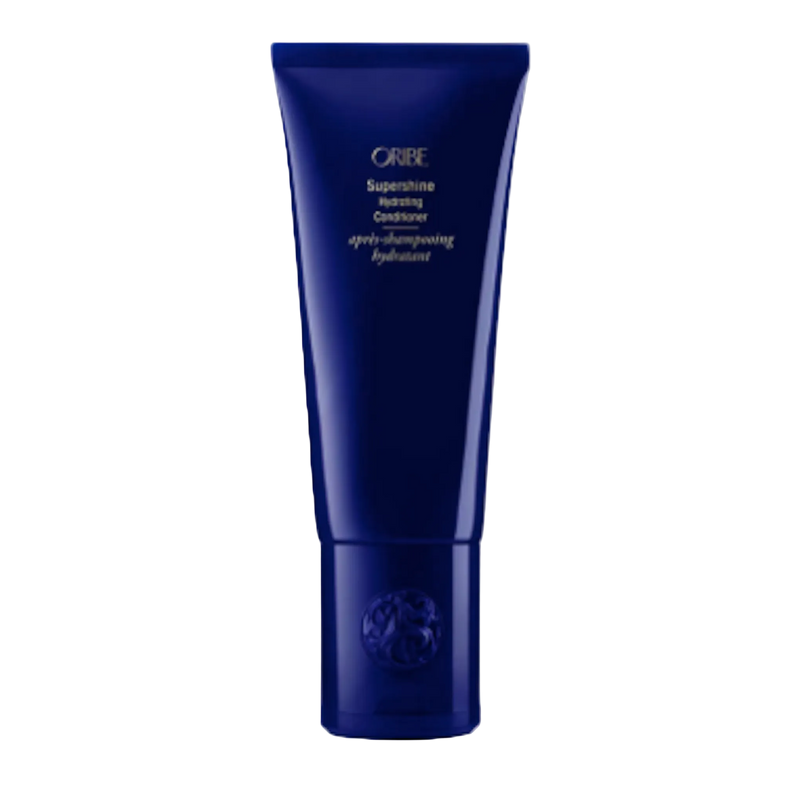 Oribe Supershine Hydrating Conditioner for soft shine and hydration — 1.7 oz travel size.