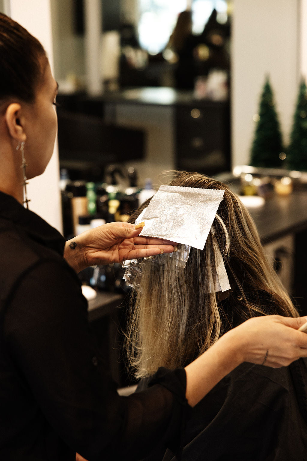 Professional hair color service at The/Studio in Walnut Creek