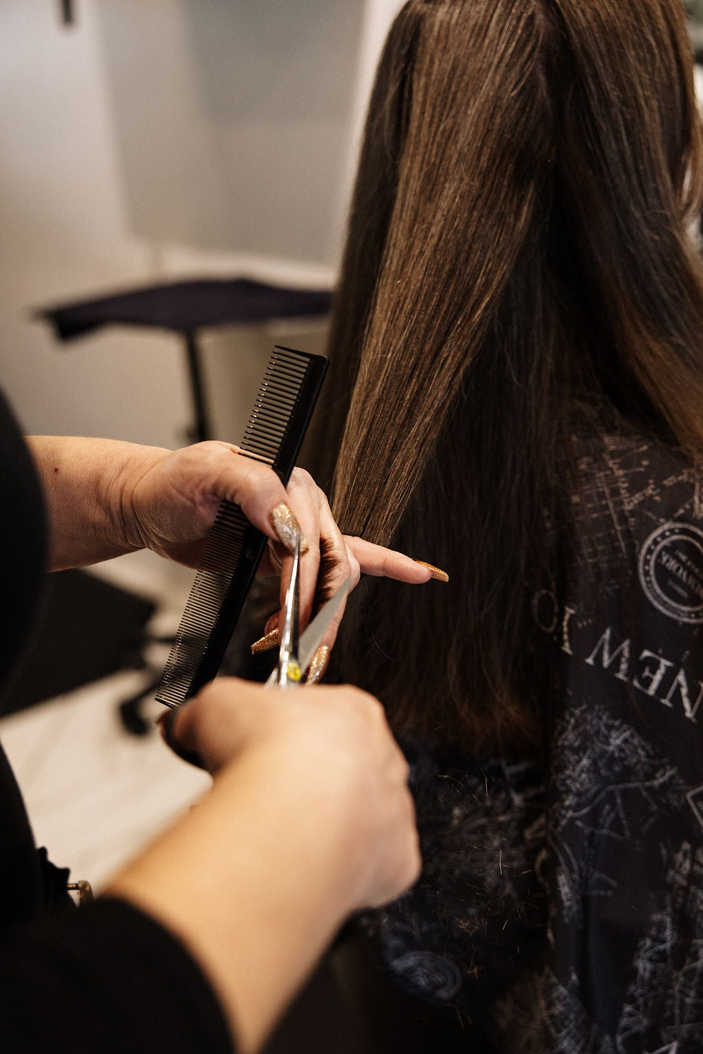 Professional haircut at The/Studio salon in Walnut Creek