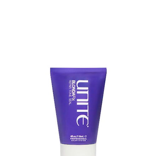 Unite - BLONDA Fix Treatment purple upside down 4 oz. bottle with white flip cap