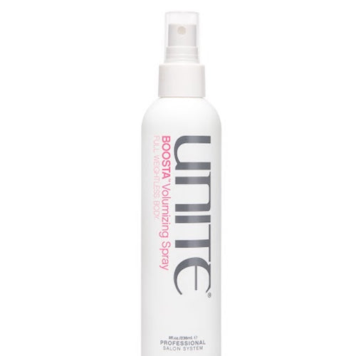 Unite - BOOSTA Volumizing Spray white non aerosol bottle with cear lid