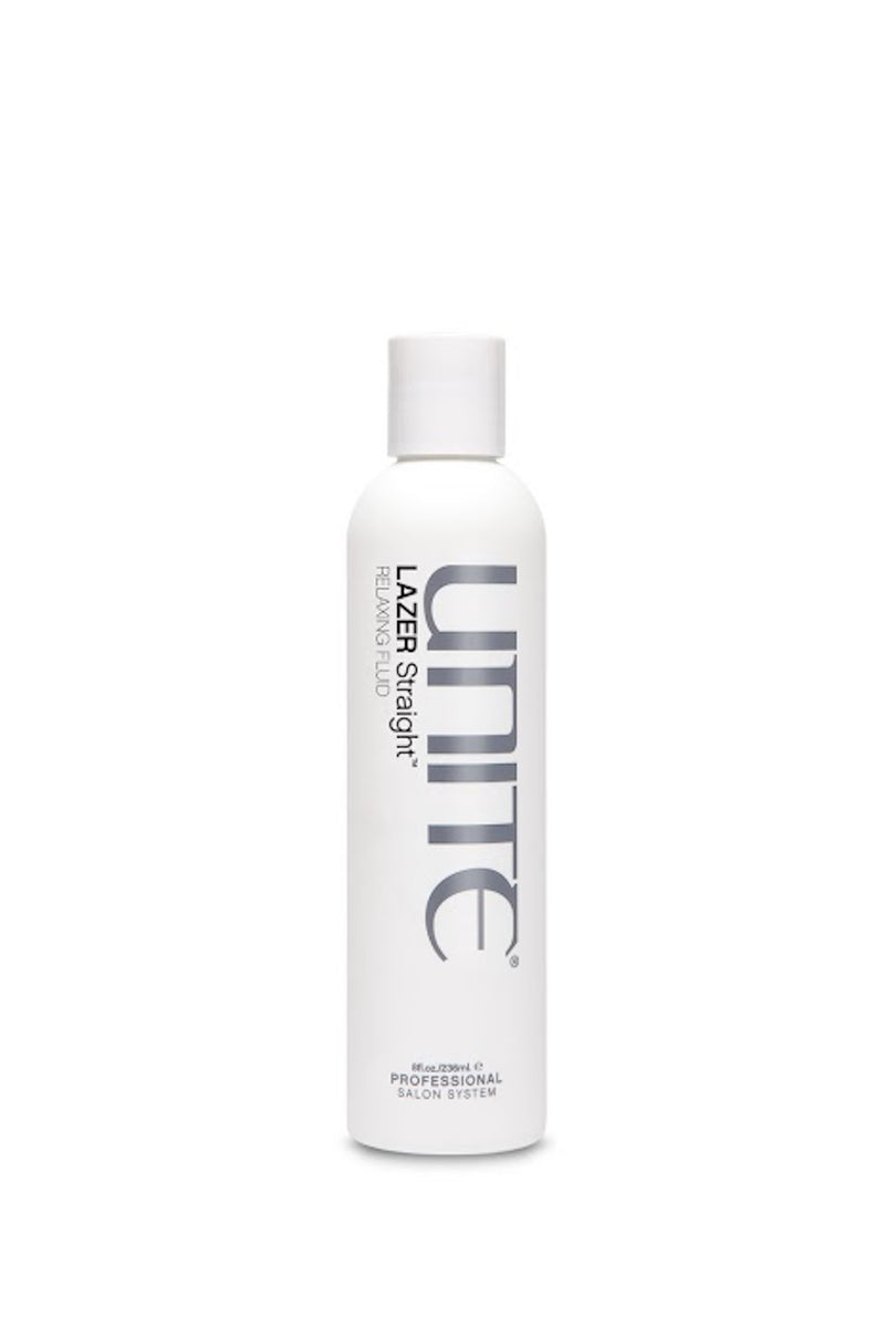Unite - LAZER STRAIGHT Relaxing Fluid 8 oz. white bottle