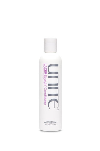 Unite - LAZER STRAIGHT Conditioner 8 oz white bottle.
