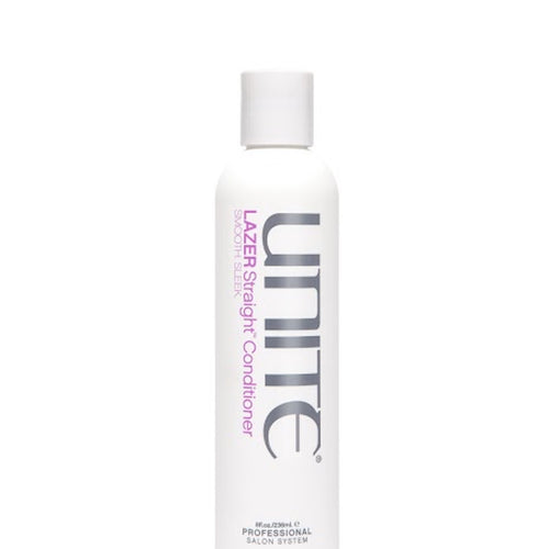 Unite - LAZER STRAIGHT Conditioner 8 oz white bottle.