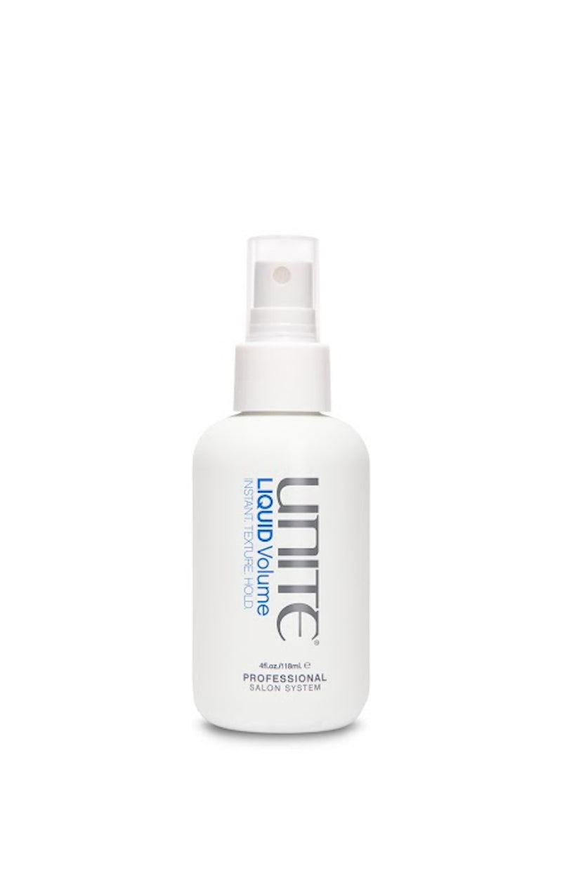 Unite - LIQUID VOLUME white 4 oz. non-aerosol spray bottle with clear lid