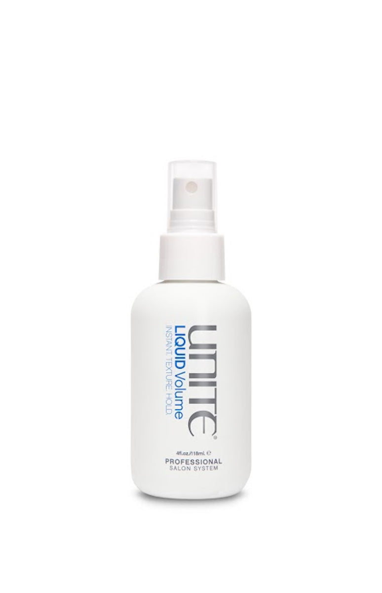 Unite - LIQUID VOLUME white 4 oz. non-aerosol spray bottle with clear lid