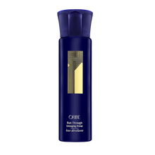 Load image into Gallery viewer, Oribe - Run through blue non aerosol spray bottle with gold accents and writing.
