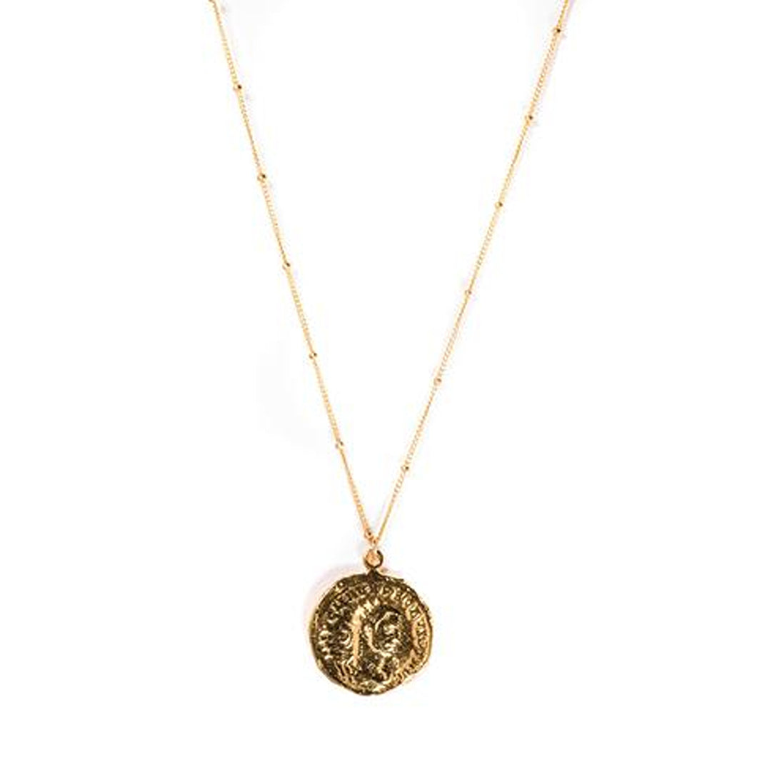 Necklace - Gold Roman Coin