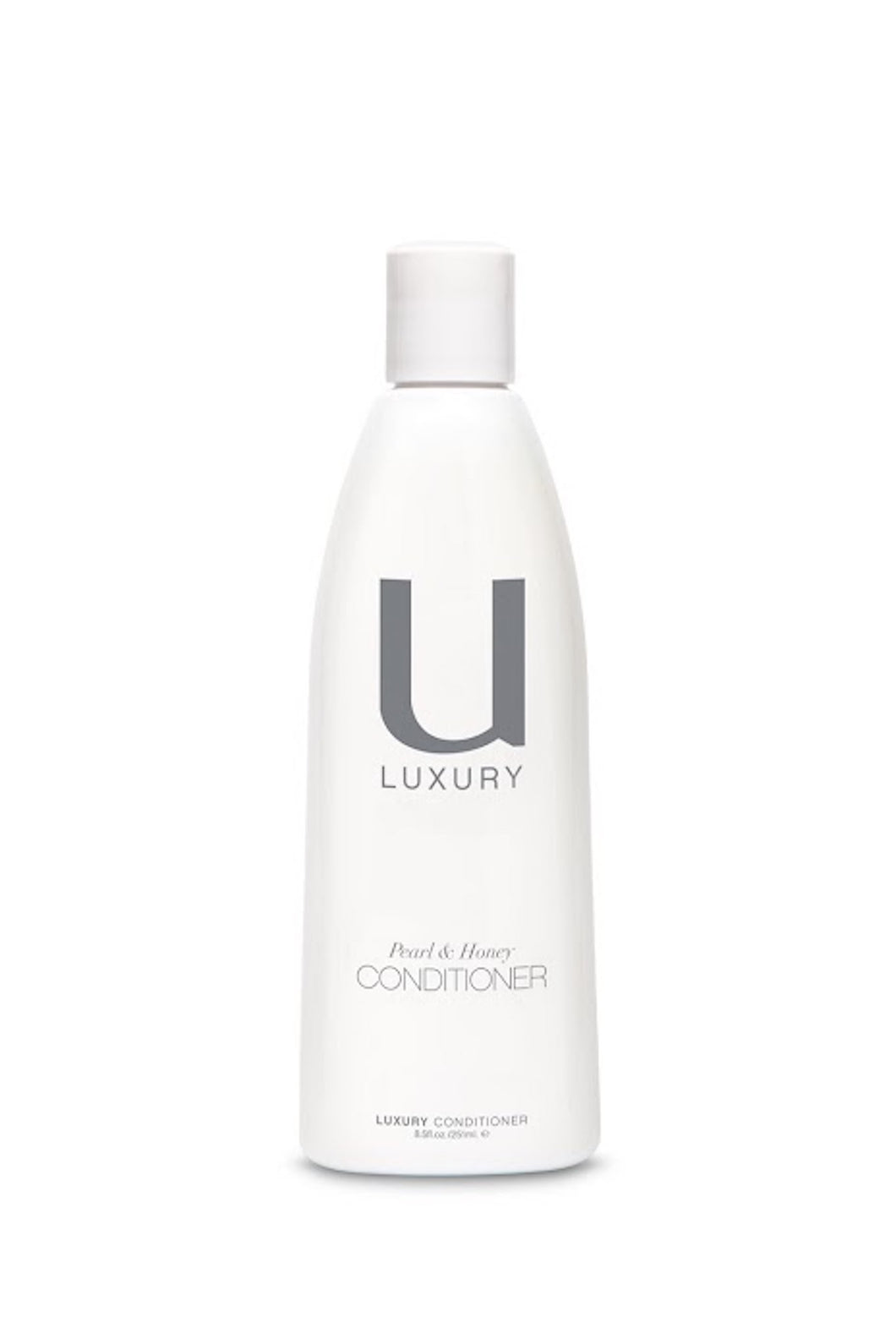 Unite - U LUXURY Conditioner white 8.5 oz. bottle with white cap.