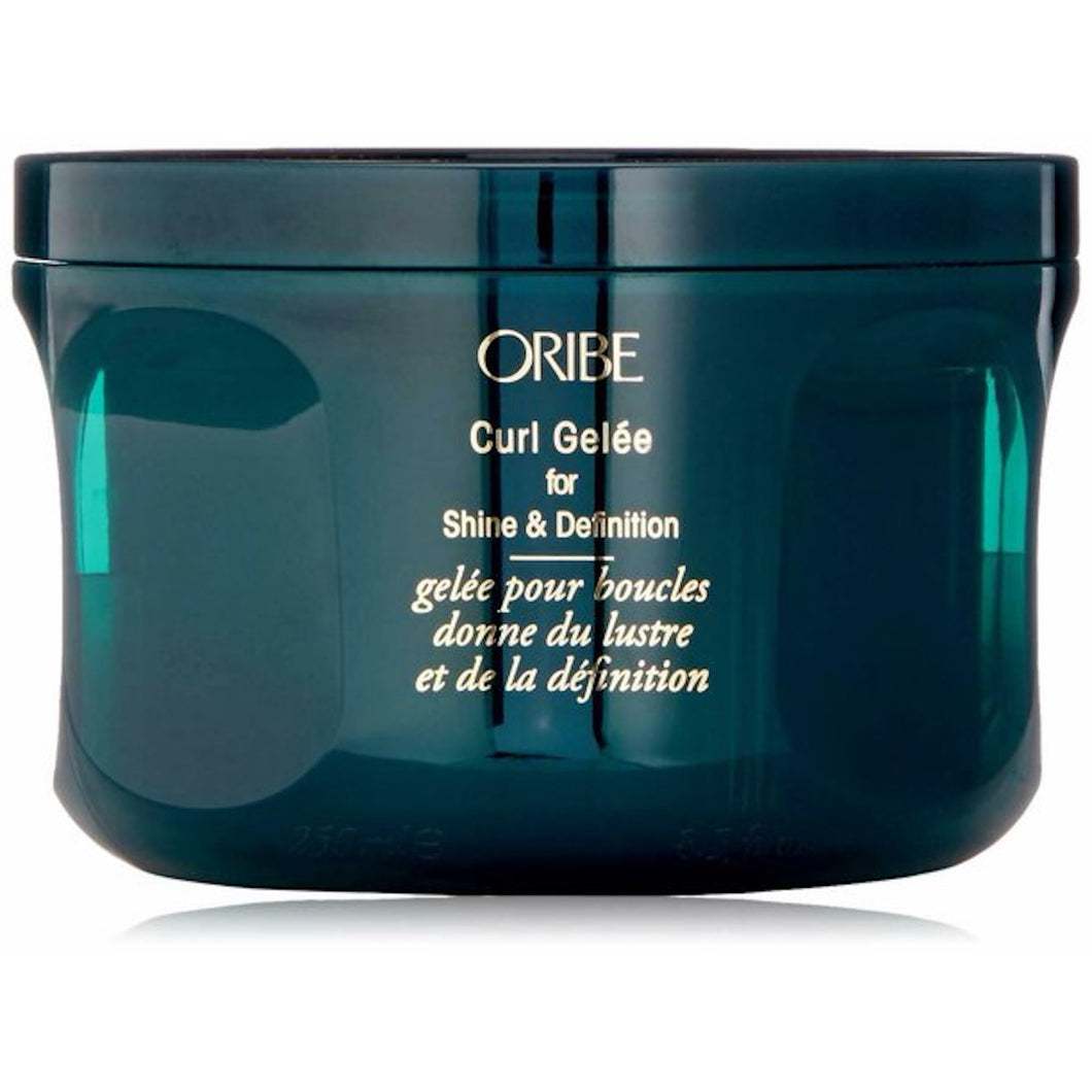 Oribe - Curl Gelee green circular container with twist open lid