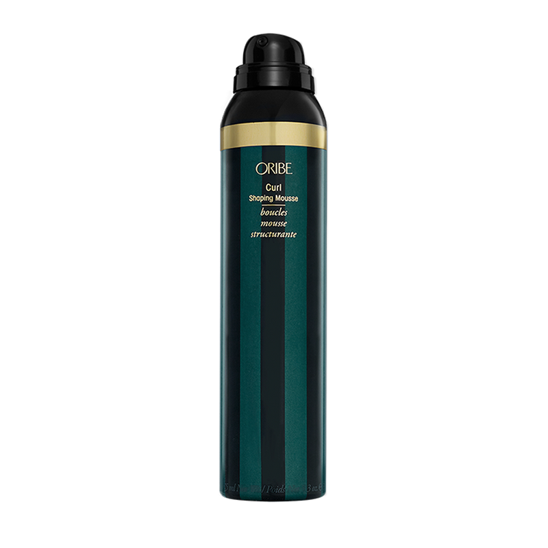 Oribe - Curl Shaping Mousse with black top and green and black stripe body
