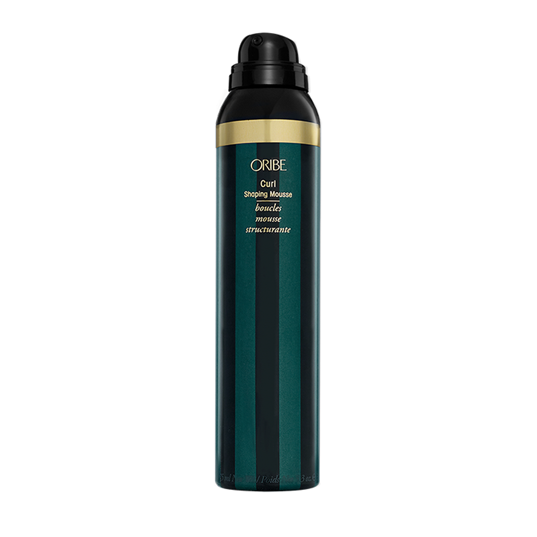 Oribe - Curl Shaping Mousse with black top and green and black stripe body