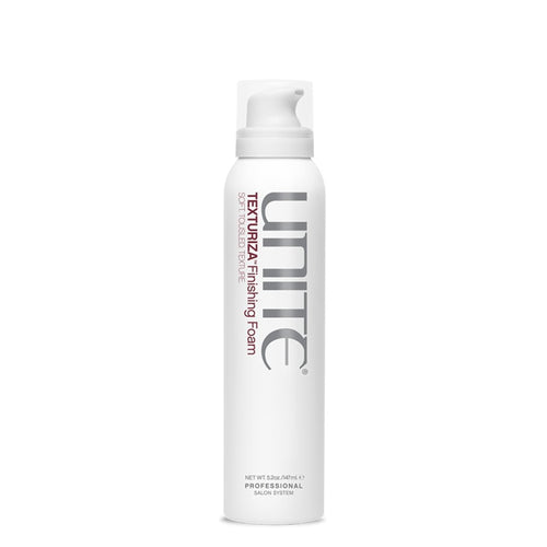 Unite - TEXTURIZA Finishing Foam  white bottle with foam pump top and clear lid
