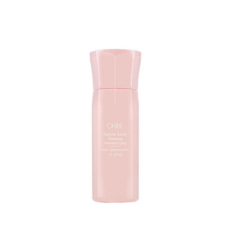Oribe - Serene Scalp Thickening Treatment baby pink non aerosol bottle with matching lid