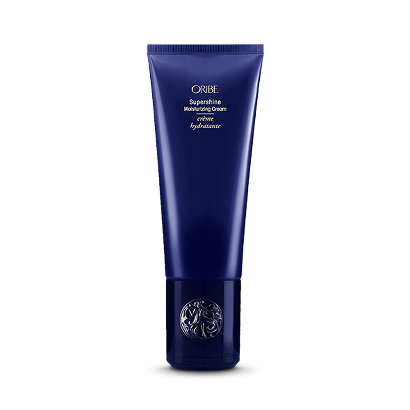 Oribe - Supershine blue bottle with gold lettering
