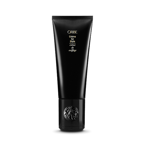Oribe - Creme for Style black bottle with flip top cap on bottom