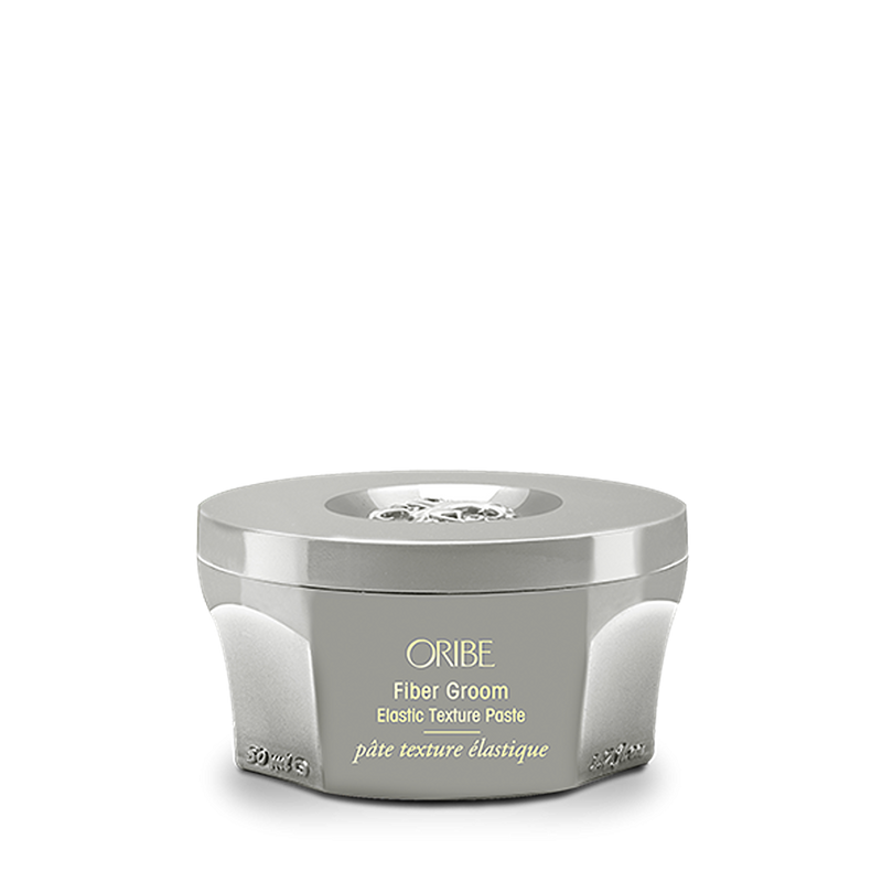 Oribe - Fiber Groom Paste grey circular bottle with twist open cap