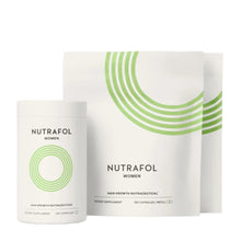 Load image into Gallery viewer, Nutrafol Women daily hair wellness 3 month supply supplement bottle for fuller-looking and healthier-looking hair
