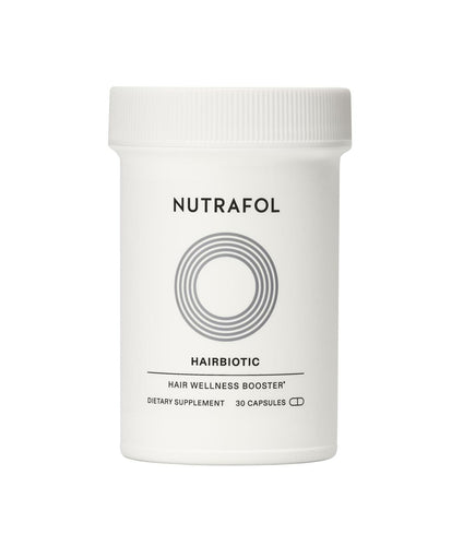 Nutrafol - Hairbiotic white bottle with twist cap.