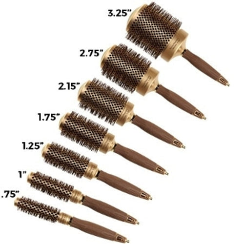 Olivia Garden NanoThermic Thermal Hairbrush Round Brush 0.75"