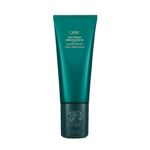 Oribe - Curl Control Creme green bottle with flip top cap on bottom