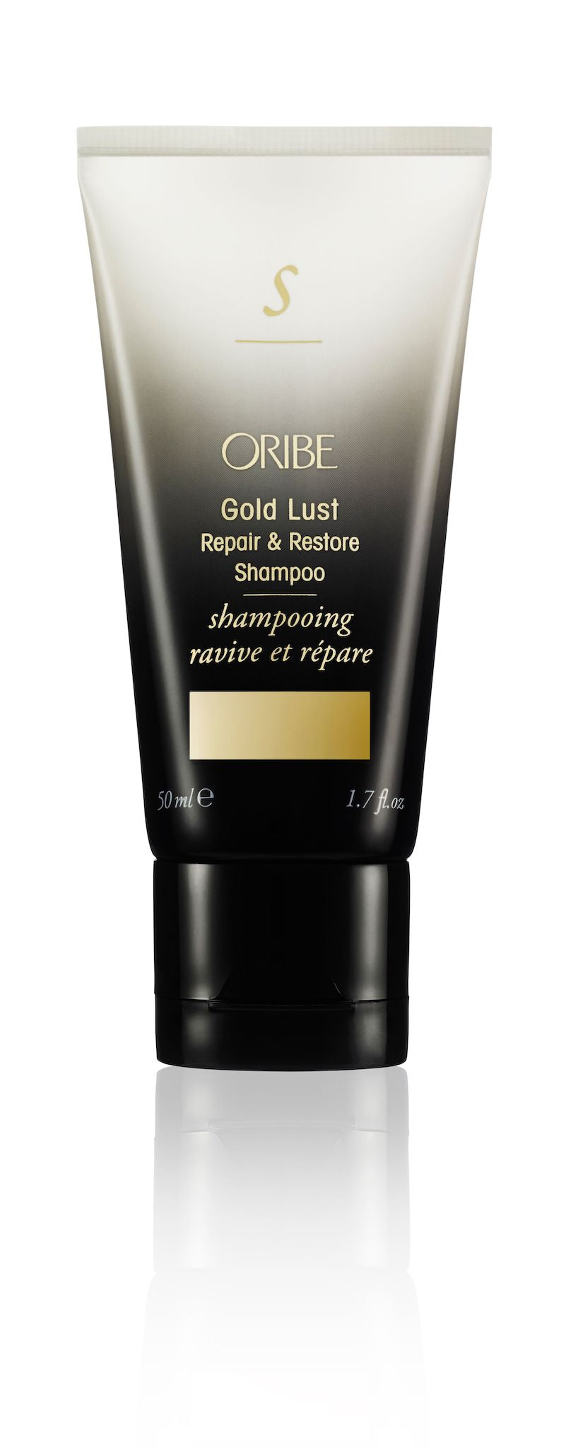 Oribe - Gold Lust Shampoo 2.5 oz. Black to gold ombre travel size bottle