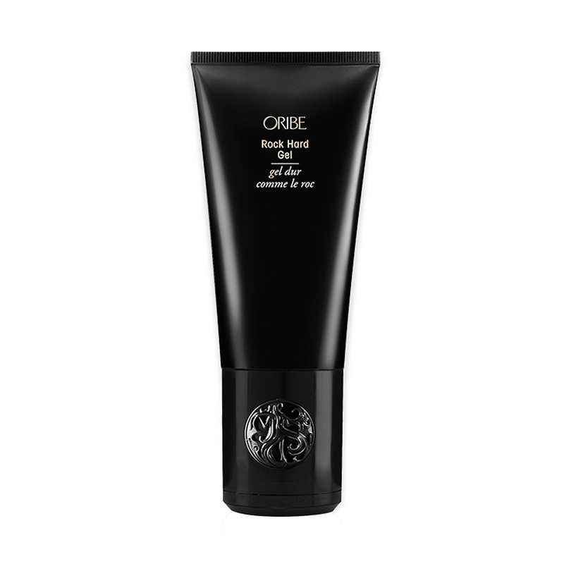 Oribe - Rock Hard Gel black bottle with flip top cap on bottom