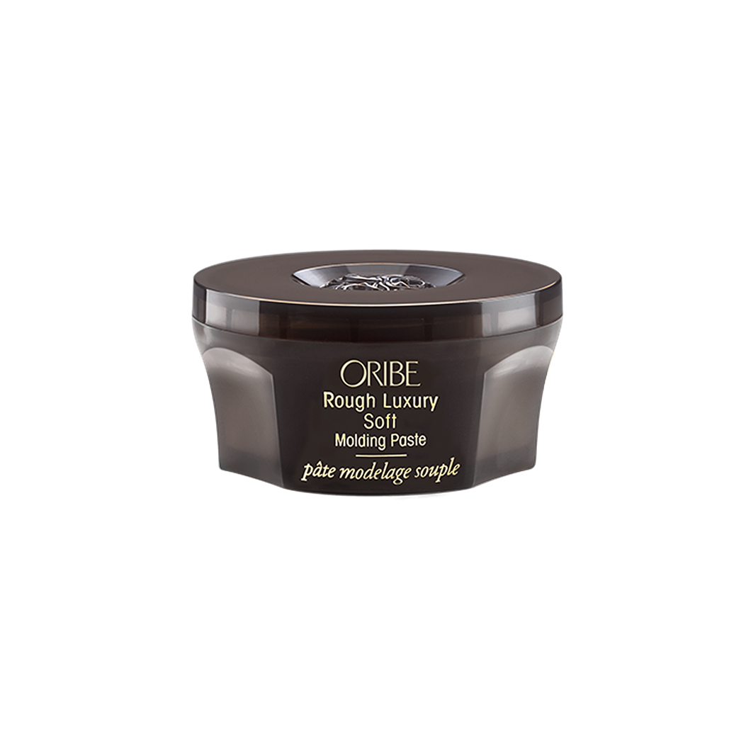 Oribe - Rough Luxury Soft brown circular container with twist open top