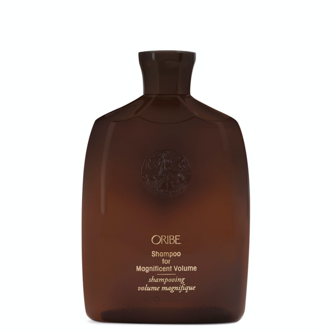 Oribe - Shampoo for Magnificent Volume brown rounded bottle with gold lettering